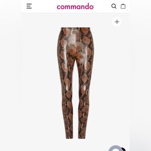 Commando Faux Leather Animal Legging NeW no tag